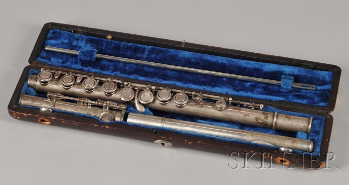 Appraisal: American Silver Flute Christensen and Company Boston c serial number