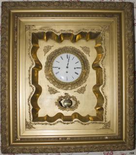 Appraisal: Framed Clock Probably Swedish H x W