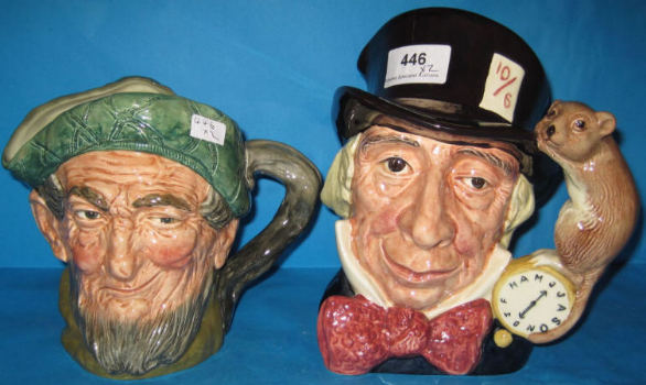 Appraisal: Royal Doulton Large Character Jugs Mad Hatter D and Auld