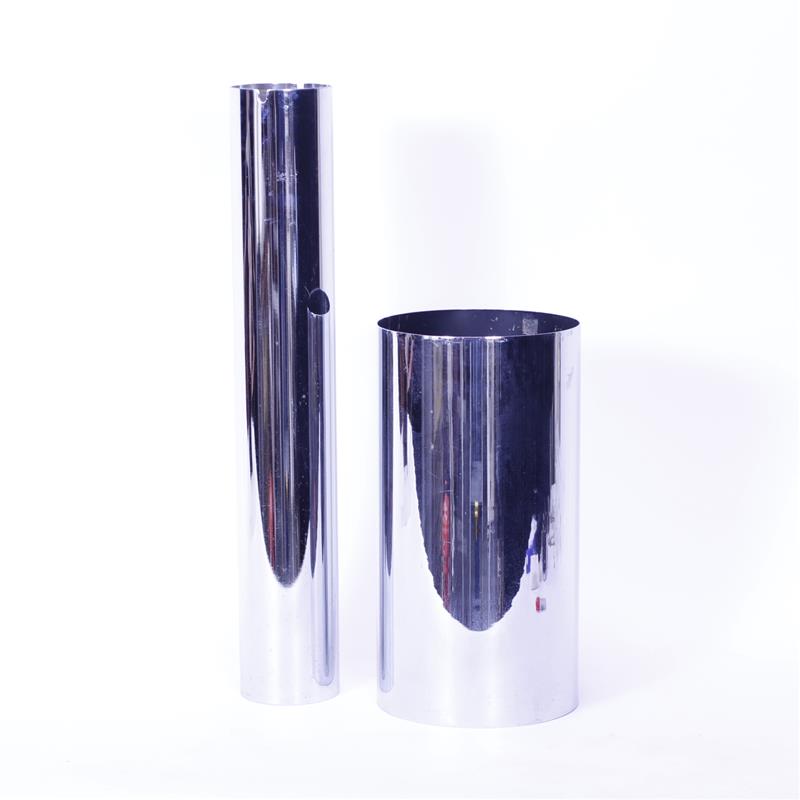 Appraisal: Chrome Steel Modern Design Smokador Standing Ash Tray and Vecta