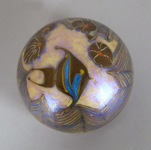 Appraisal: Orient Flume art glass paperweight Provenance The Henry Ford Museum