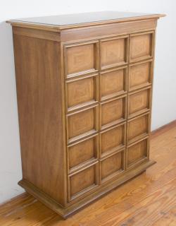 Appraisal: Thomasville Highboy Thomasville five drawer highboy marked to inside top