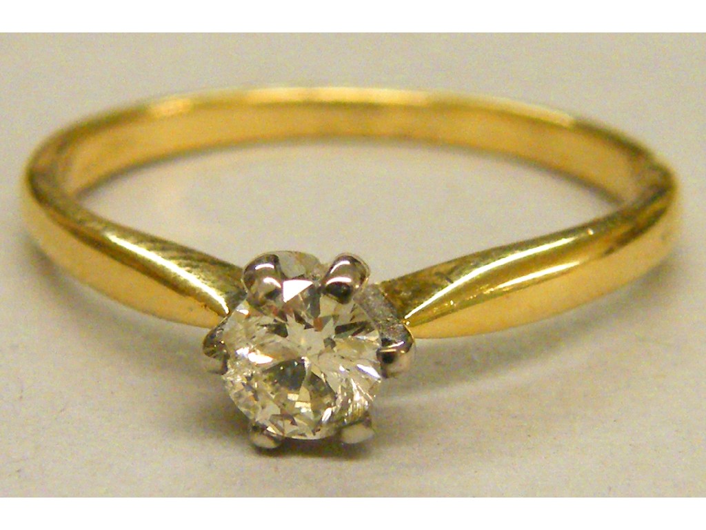 Appraisal: ct diamond solitaire ring ct approx size M