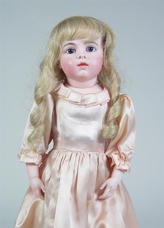 Appraisal: French Bru Jne Doll Circa 's French socket pressed bisque