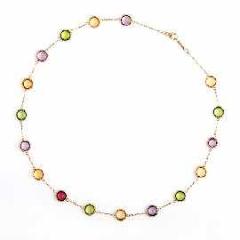 Appraisal: An ct gold spectacle set cabochon pink tourmaline peridot and