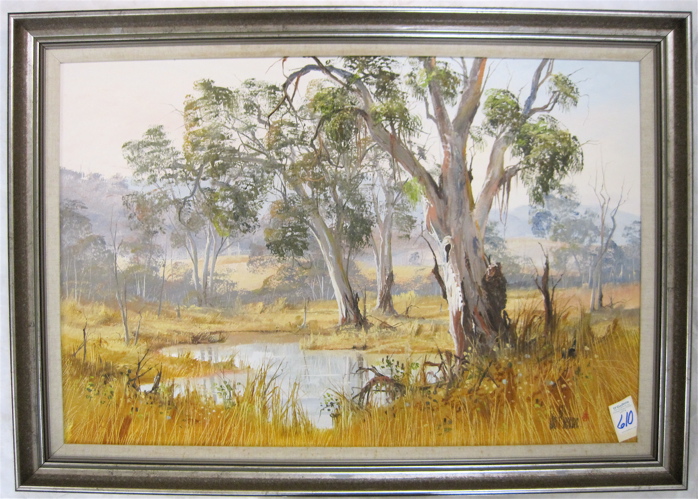 Appraisal: JOHN MILENKOVIC OIL ON MASONITE Australian th century titled Gums