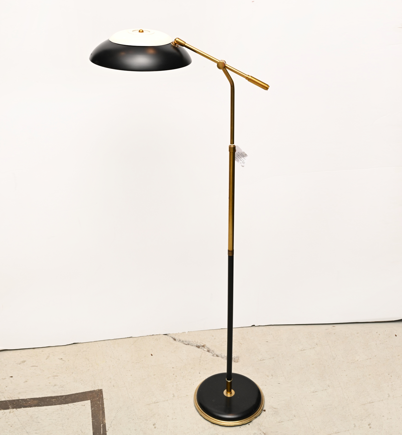 Appraisal: GERALD THURSTON FOR LIGHTOLIER FLOOR LAMP th c brass and