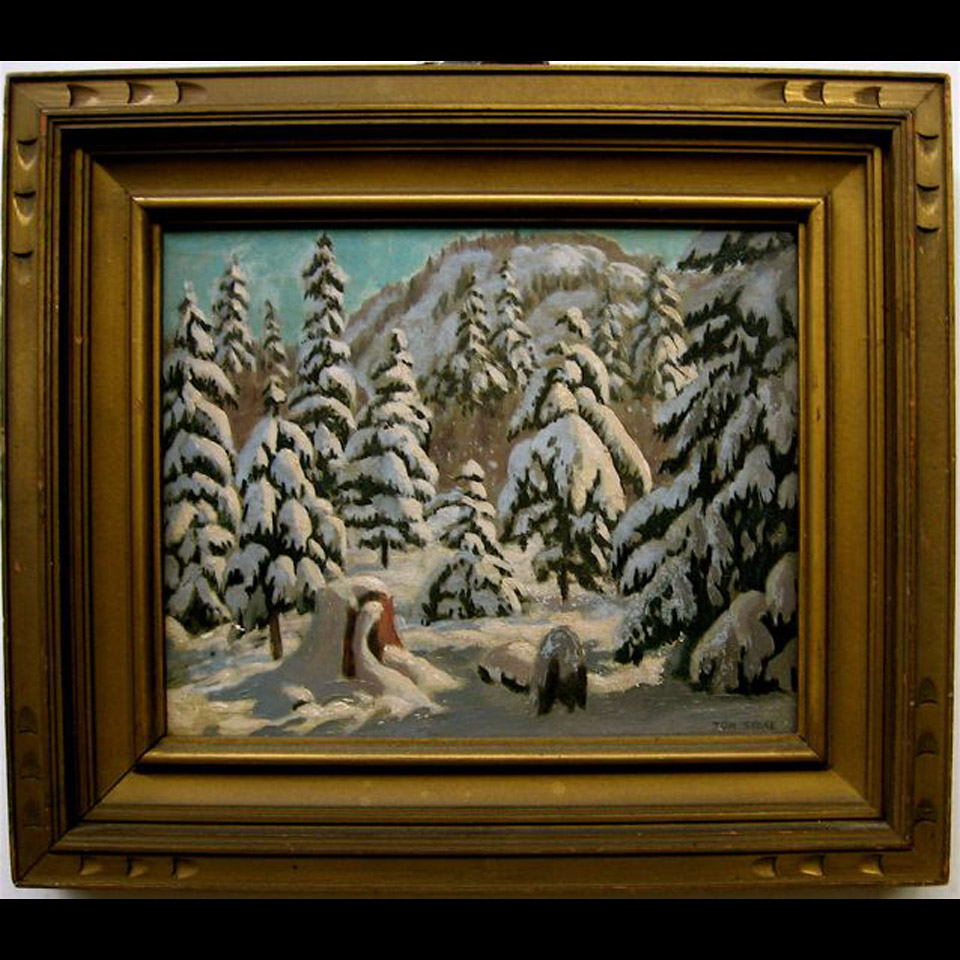 Appraisal: SNOWY SPRUCE HUNTSVILLE THOMAS ALBERT STONE - CANADIAN OIL ON