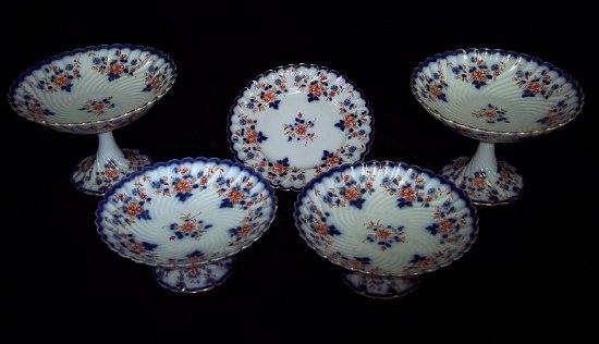 Appraisal: An Austrian part dessert service comprising seven wall plates two