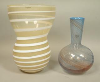 Appraisal: pc Scandinavian Art Glass Vases KOSTA BODA T pc Scandinavian