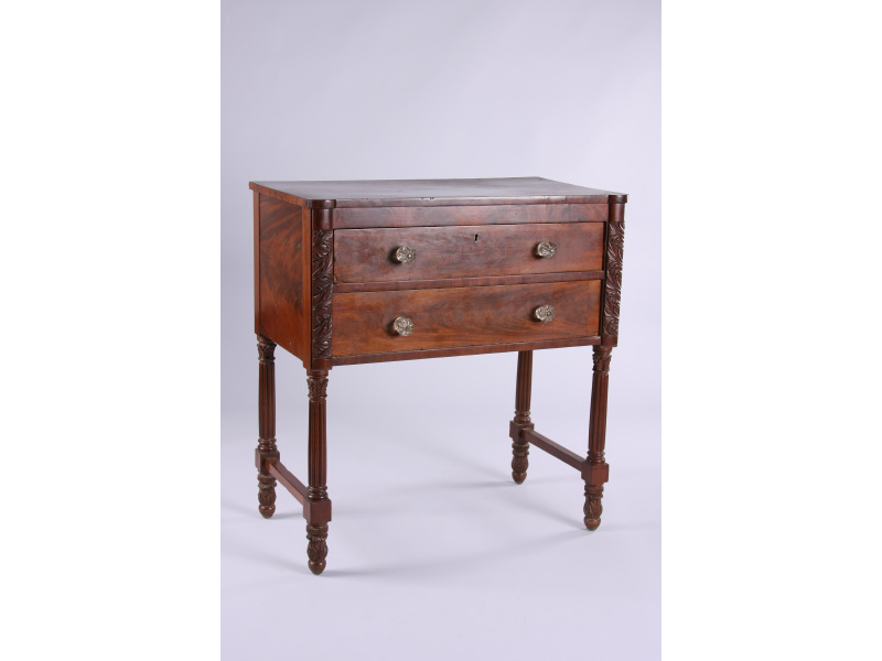 Appraisal: Neoclassical Diminutive Server ca - probably NY mahogany and figured