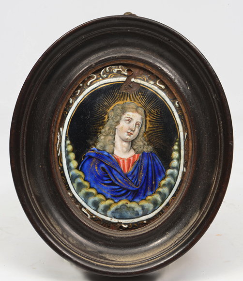 Appraisal: ATTRIBUTED TO NICOLAS LAUDIN FRENCH - A LIMOGES ENAMEL OVAL