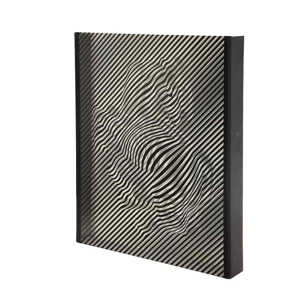 Appraisal: Victor Vasarely - ZEBRAS Screenprint printed in black on two