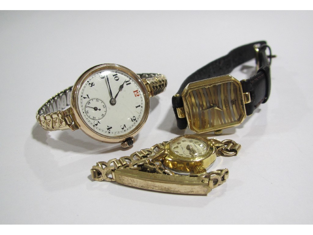 Appraisal: Lot comprising a ladies ct gold plated Raymond Weil wrist