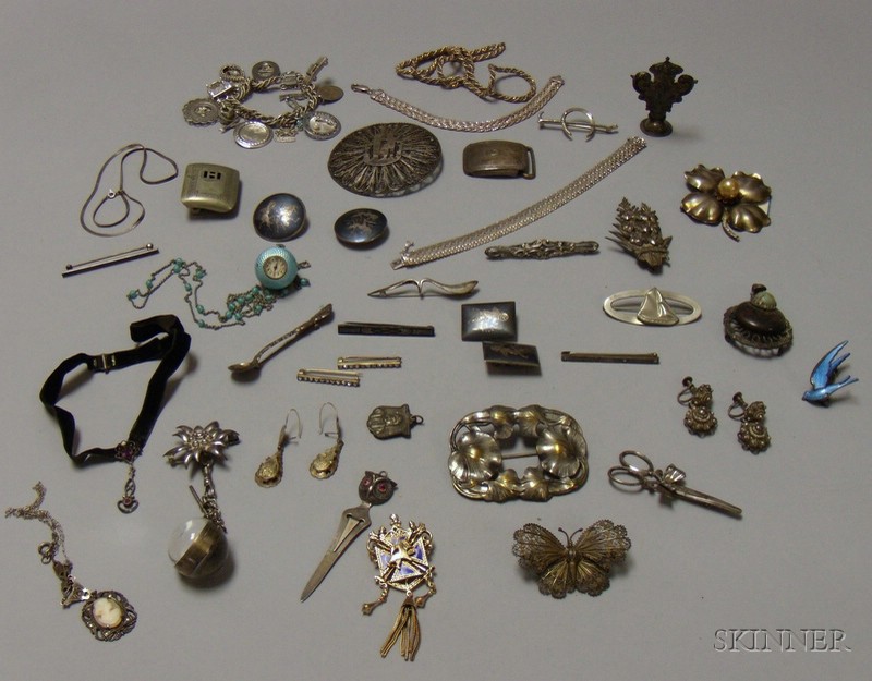 Appraisal: Group of Assorted Mostly Sterling Silver Jewelry