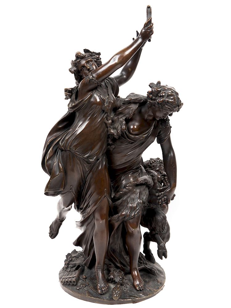 Appraisal: After Clodion French - After Clodion French - Bacchanalia bronze