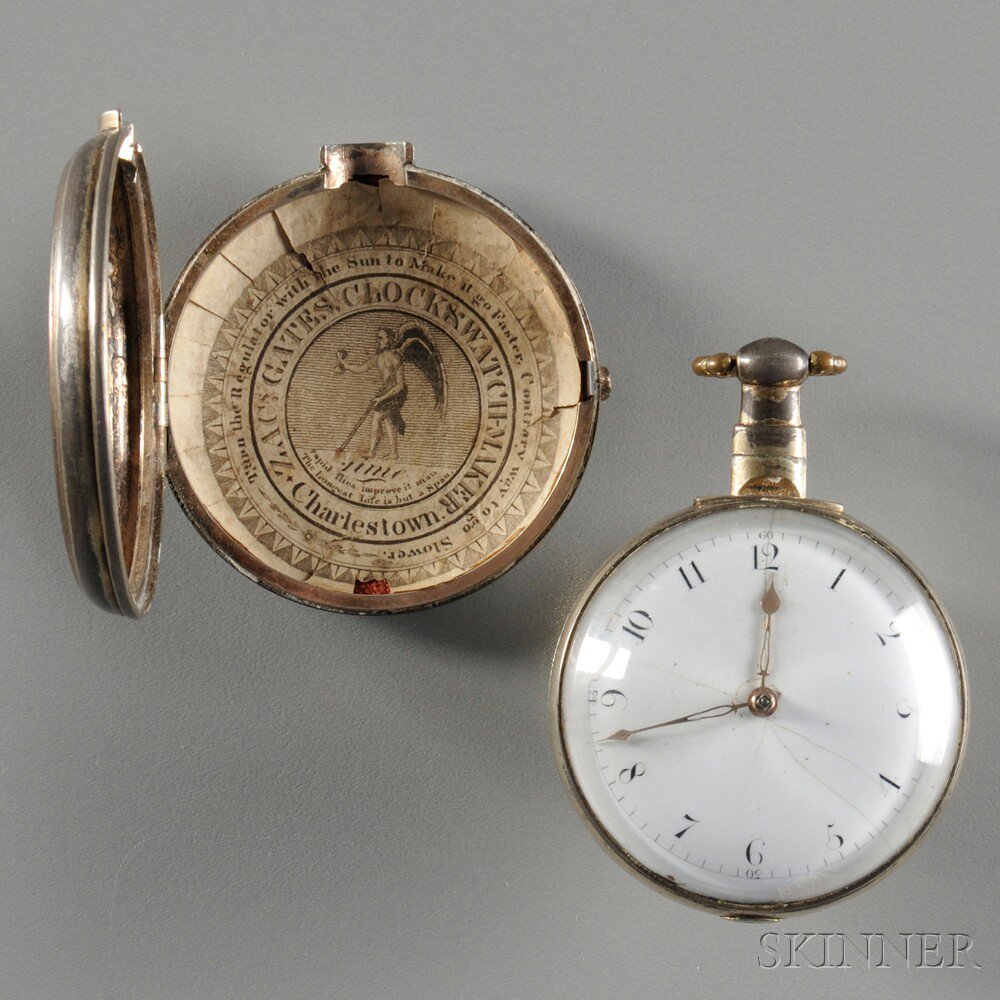 Appraisal: Thomas Worsfold Gilt Pair-cased Watch with Zacheus Gates Paper Hampton