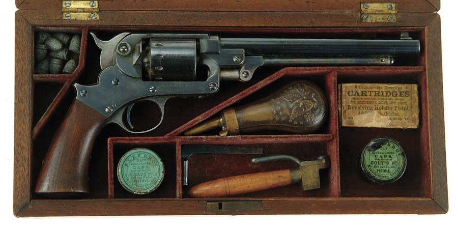 Appraisal: WONDERFUL CASED STARR SINGLE ACTION ARMY PERCUSSION REVOLVER Cal SN