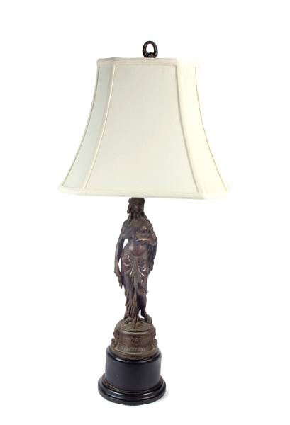 Appraisal: A pair of figural table lamps height to finial in