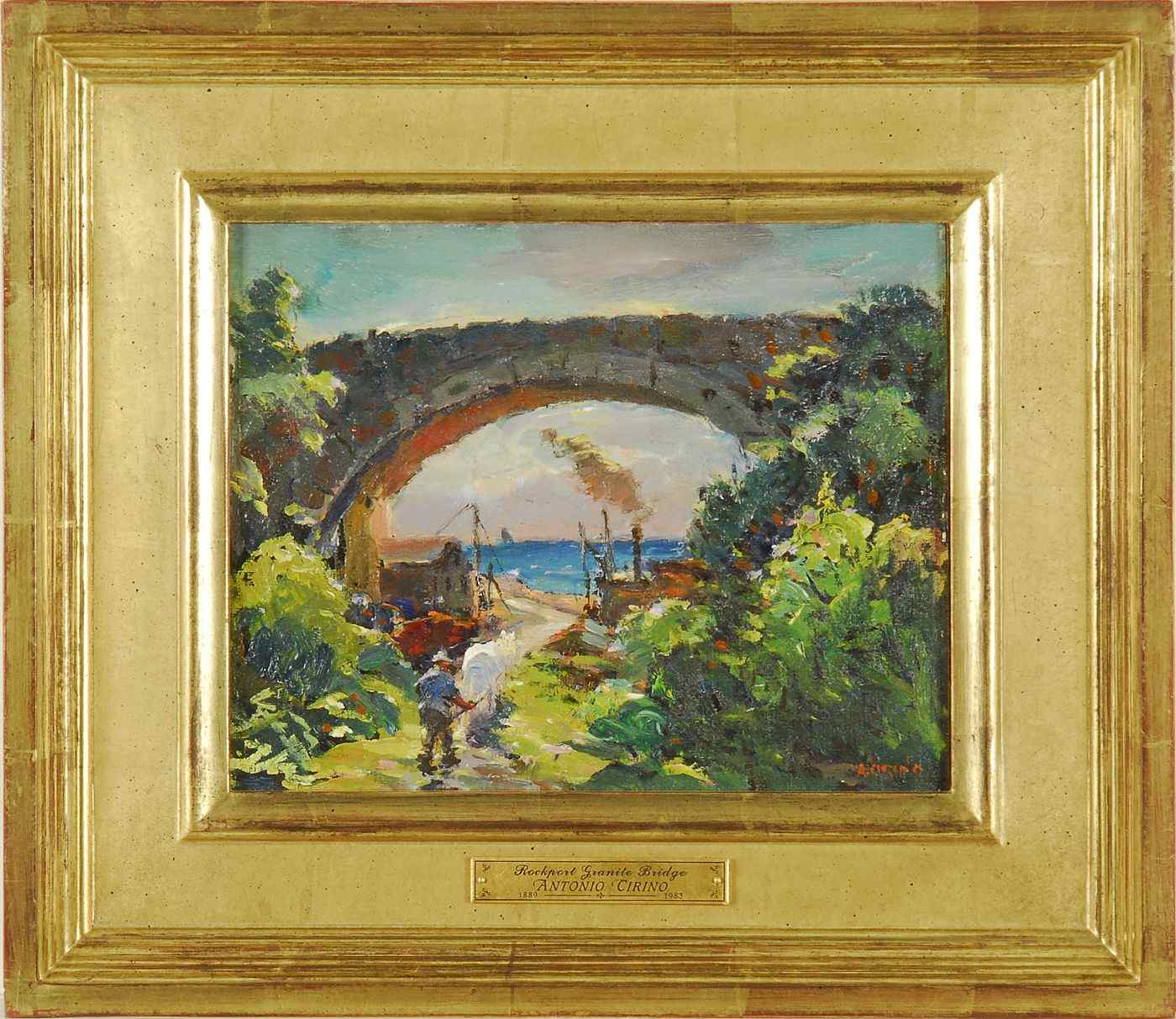 Appraisal: ANTONIO CIRINOAmerican - Rockport Granite Bridge'' Signed lower right ''A