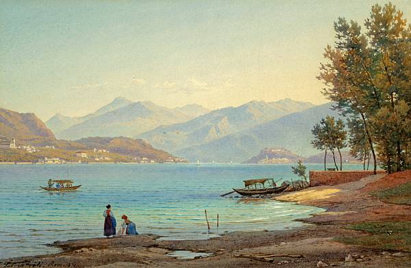 Appraisal: n a Salomon Corrodi Swiss - A view of Lake