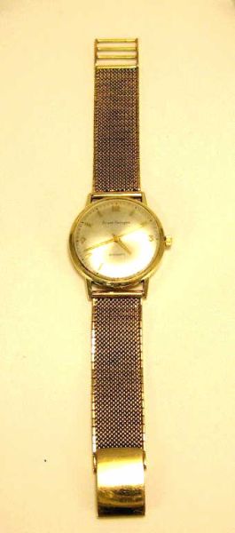 Appraisal: Men's kt gold wrist watch stamped kt yellow gold Girard