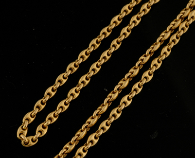 Appraisal: A gold anchor link chain The ct gold chain total