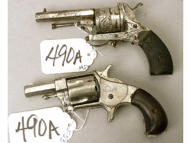 Appraisal: Hopkins Allen XL no Spur Trigger Revolver and engraved European