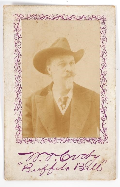 Appraisal: Antique Cabinet photo card of William Cody aka Buffalo Bill