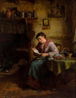 Appraisal: GEORGE SMITH BRITISH - The Love Letter oil on panel