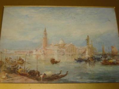 Appraisal: ATTRIBUTED TO EDWARD PRITCHETT San Giorgio Maggiore Venice unsigned x