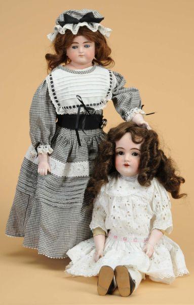 Appraisal: Lot Two Shoulder Head Kestner Dolls Germany ca lot includes