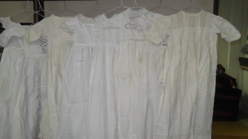 Appraisal: Eight Edwardian and later dolls' children's dresses Christening robes etc