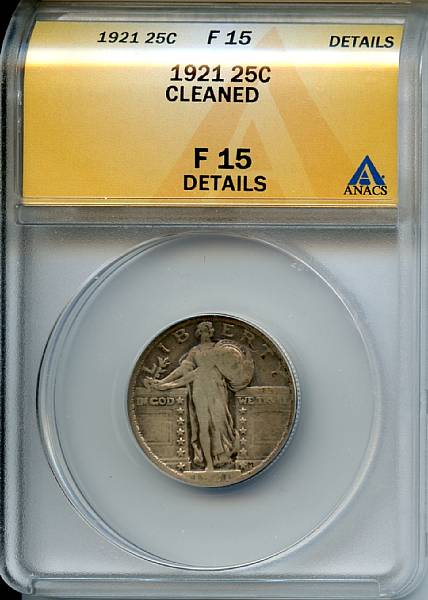 Appraisal: C Fine Details Cleaned ANACS Despite the subtle cleaning still