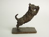 Appraisal: BRONZE SCULPTURE - Scottie Dog Doorstop by Ethel Ehrmann Loewy