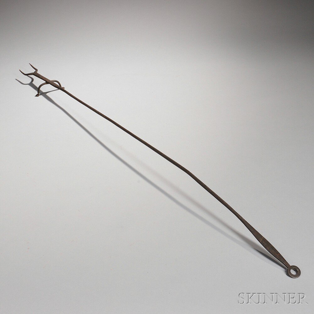 Appraisal: Wrought Iron Toasting Fork America late th early th century