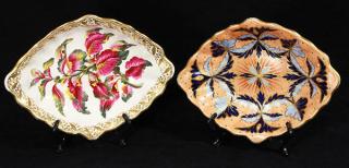 Appraisal: lot of Derby lozenge shaped dish group circa each having