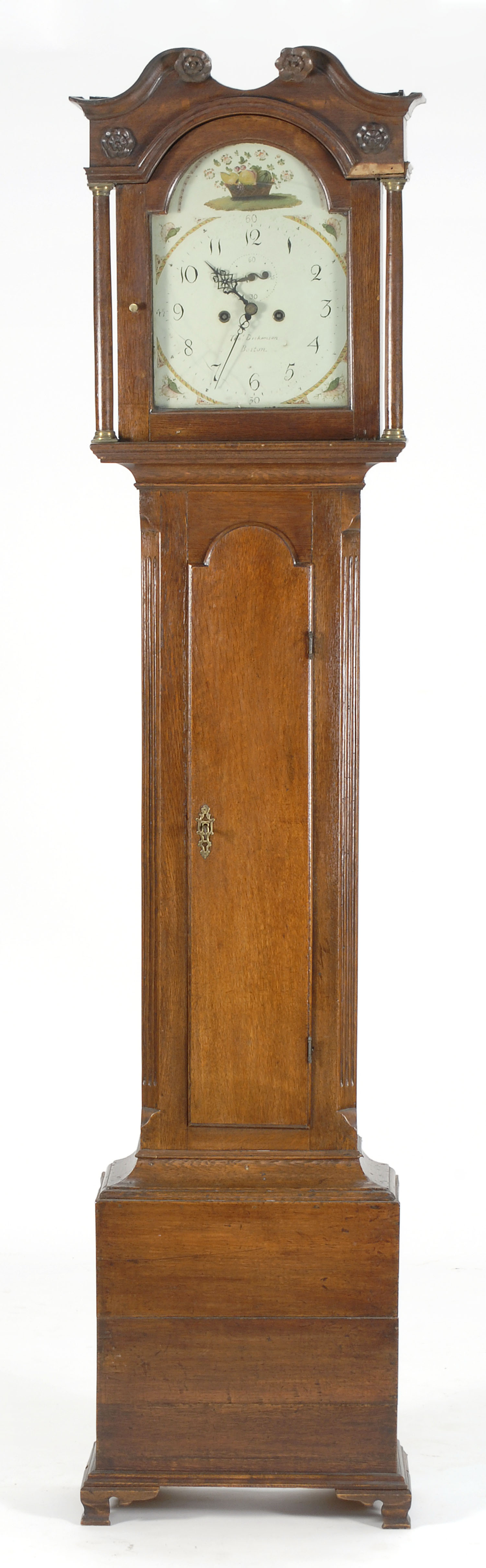 Appraisal: TH CENTURY TALL-CASE CLOCK by Thomas Dickinson of Boston Walnut