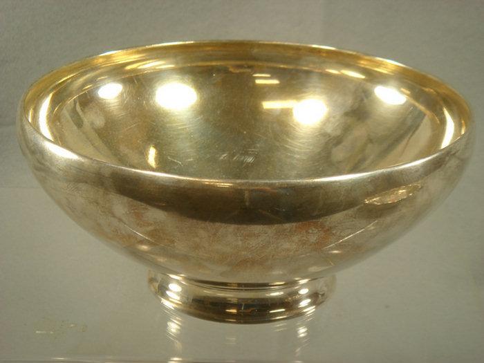 Appraisal: Tiffany Co Makers sterling silver round bowl d TO Estimate