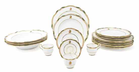 Appraisal: A Partial Set of Copeland Dinnerware T Goode and Co