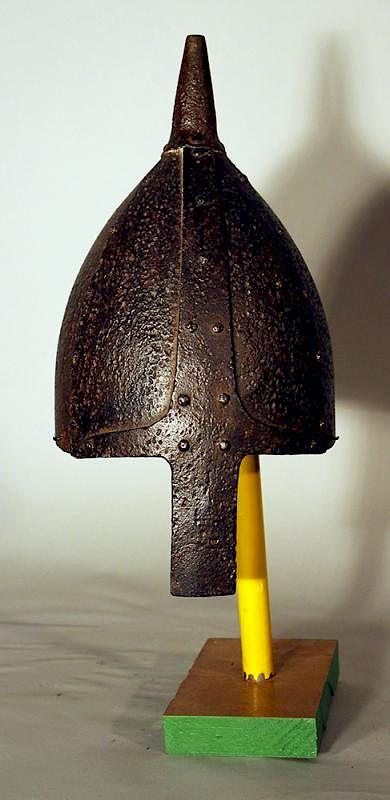 Appraisal: Ottoman warrior s iron helmet Ottoman warrior s iron helmet