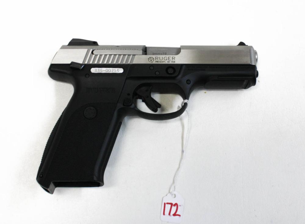 Appraisal: RUGER MODEL SR DOUBLE ACTION SEMI AUTOMATIC PISTOL mm caliber