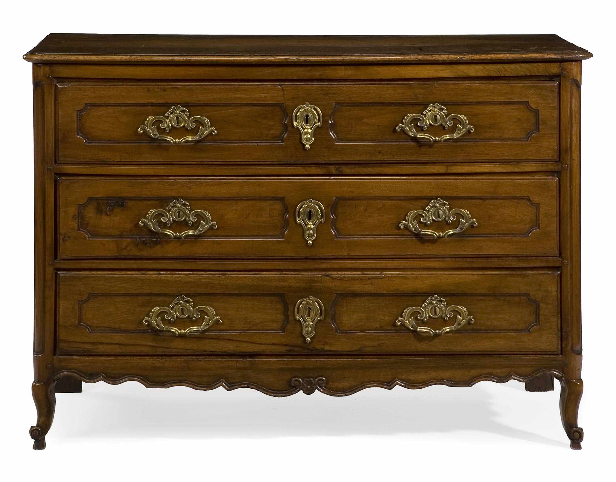 Appraisal: A Louis XV walnut commode second half th century The