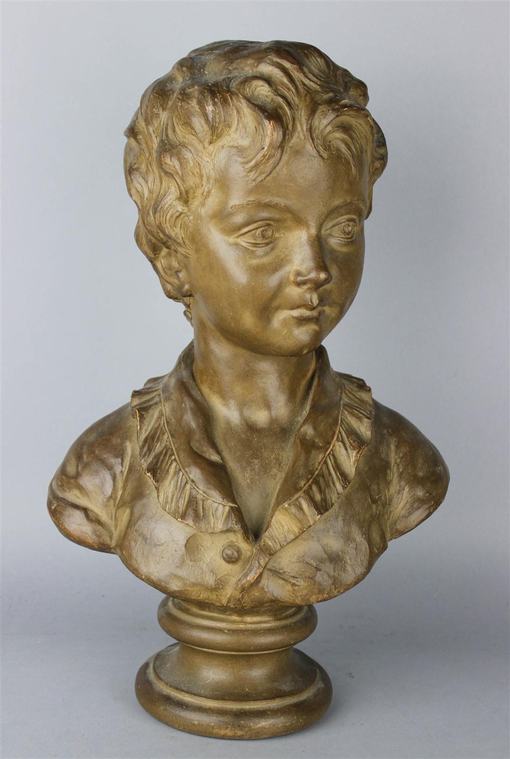 Appraisal: AFTER HOUDON PLASTER CAST OF LITTLE BOY - h in