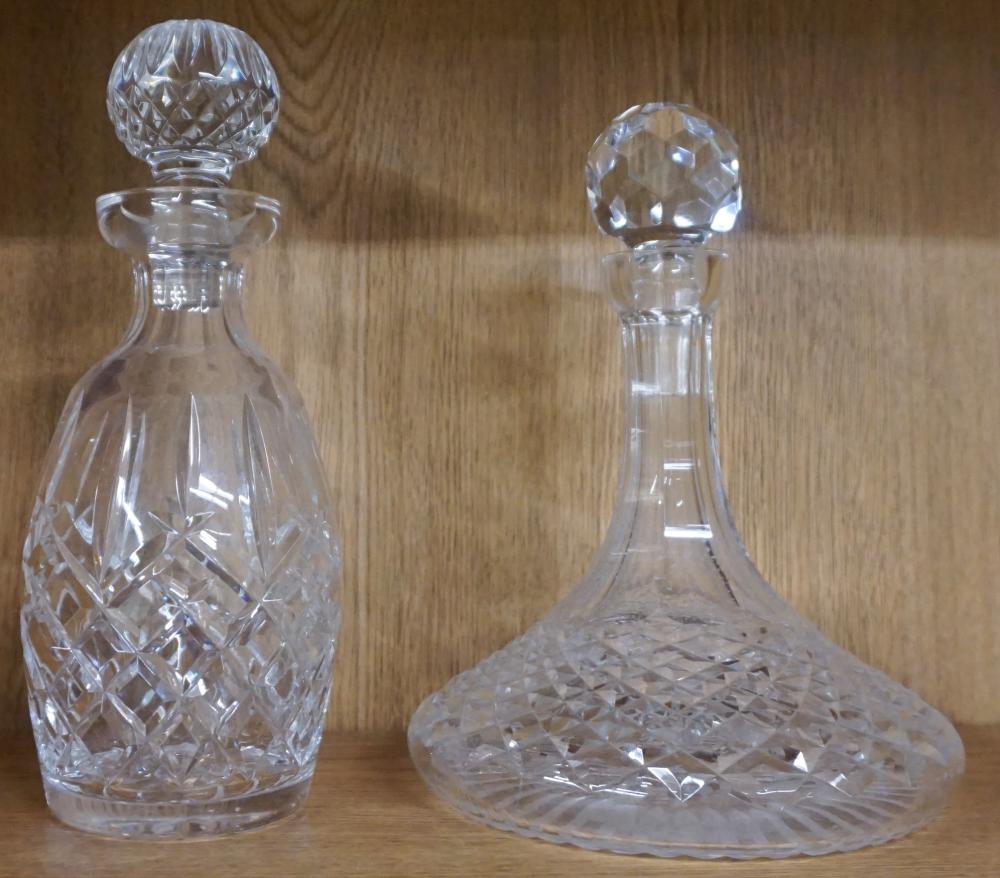 Appraisal: TWO WATERFORD CRYSTAL DECANTERS H OF TALLER IN CM Two