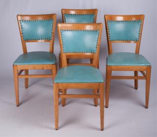 Appraisal: Thonet Dining Room Chairs Four Set of four mid-century Thonet