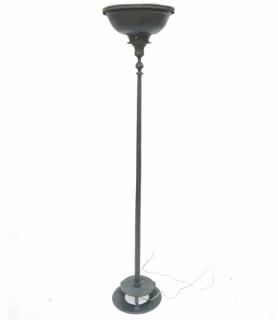 Appraisal: Bronze Floor Lamp Bronze floor lamp with heavy verdigris H