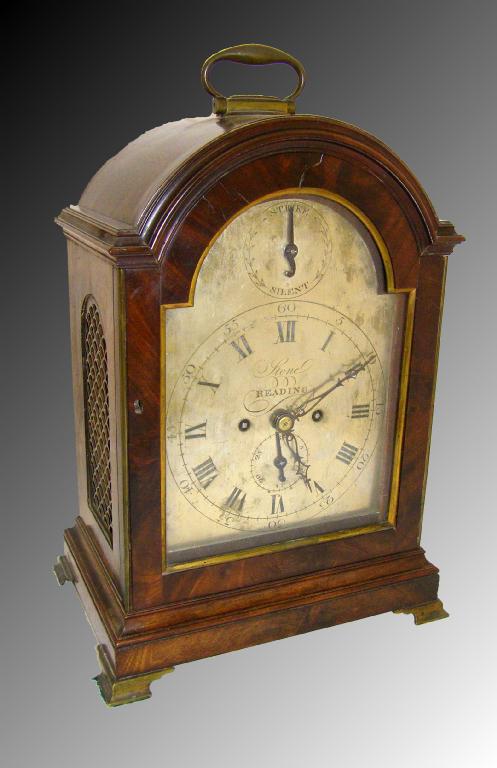 Appraisal: Good English mahogany double fusee bracket clock the movement with