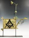 Appraisal: WEATHERVANE - th c gilt copper and zinc banner full