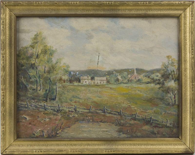 Appraisal: John Z Miller PA b Hagerstown MD oil on board